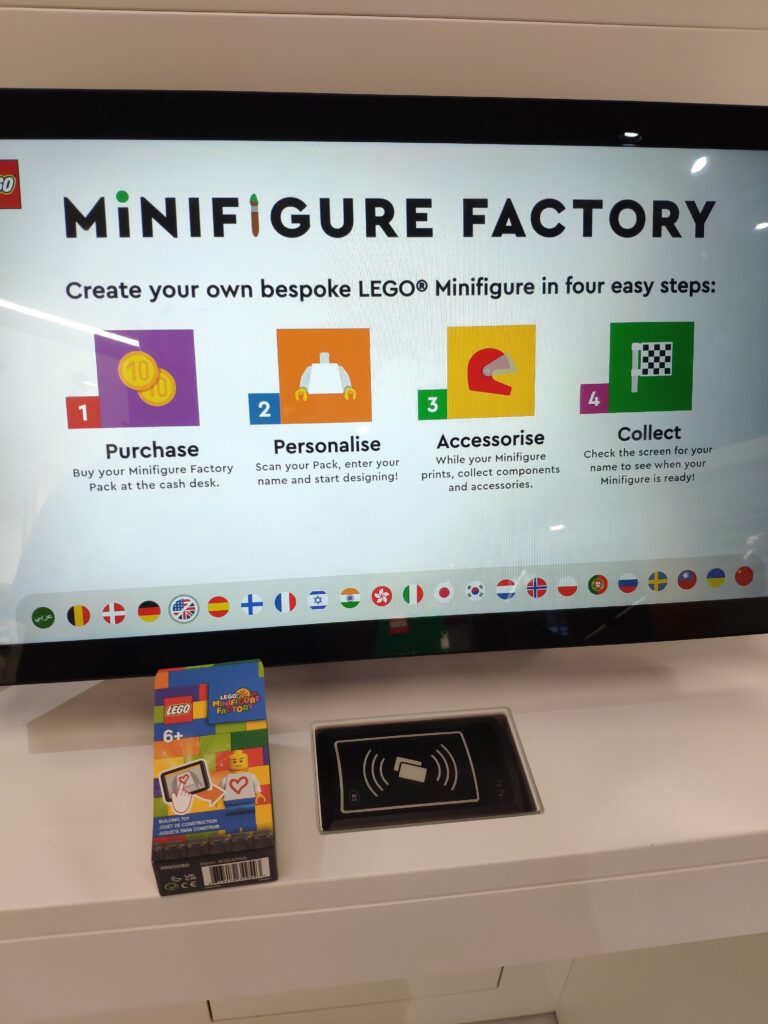 lego minifigure factory design station